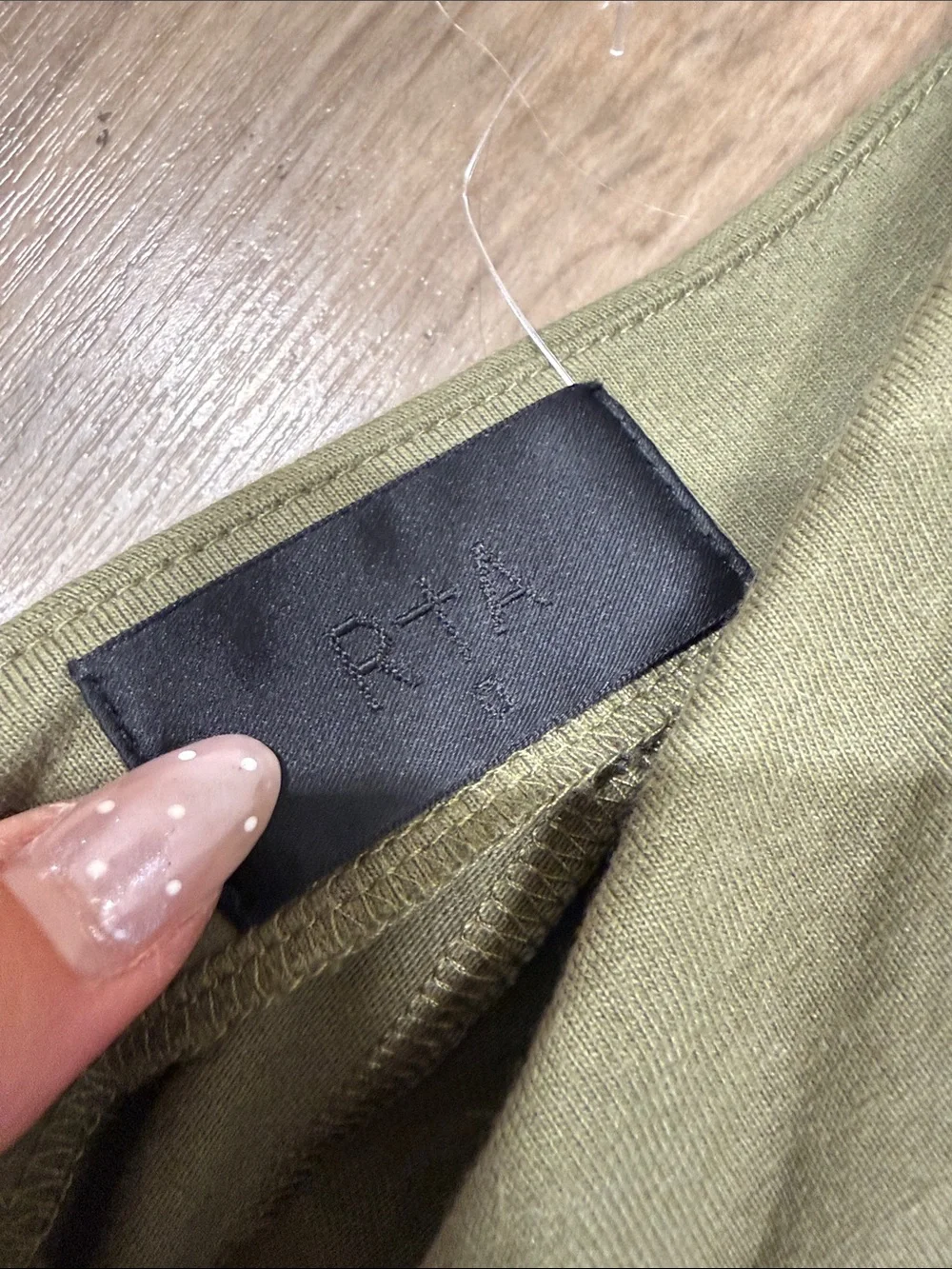 RtA Olive One-Shoulder Draped Dress